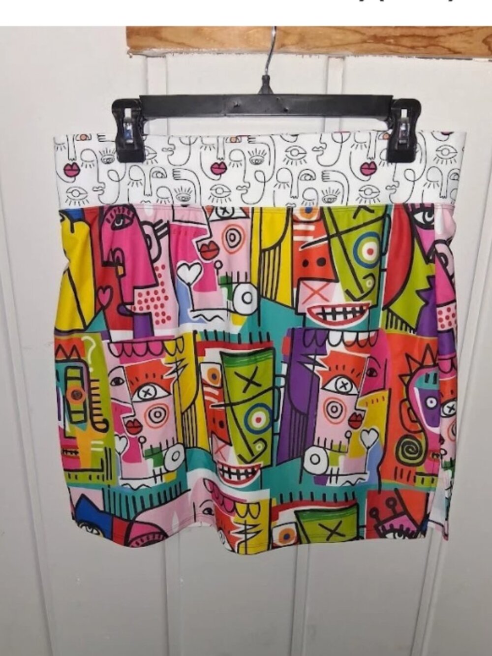 Skort Obsession Picasso Face Print Tennis Pickleball Golf Skort NWOT Sz XL